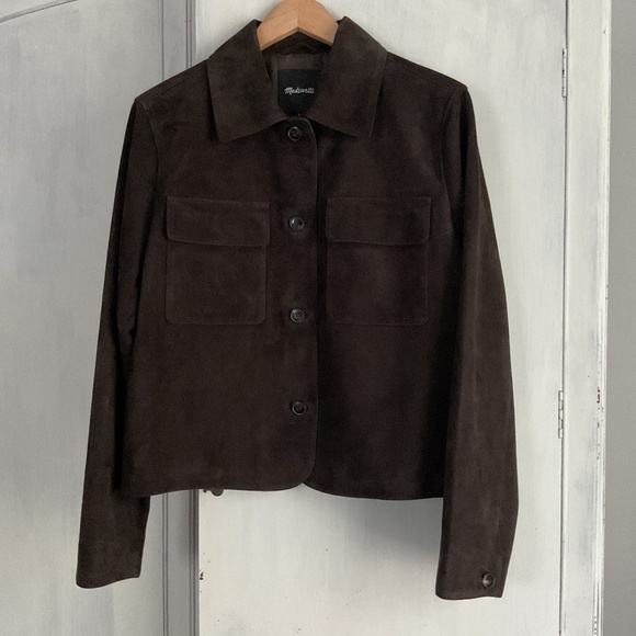 Like New! Madewell Brown Suede Jacket - Picture 1 of 4